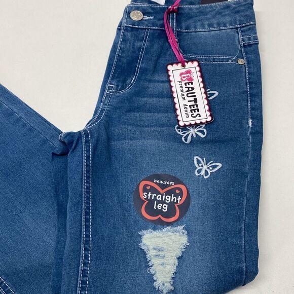 🔥BEAUTEES GIRLS JEANS KIDS SIZE 10 New - Picture 2 of 4